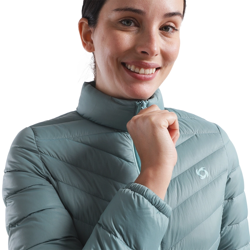 PARKA PLUMA EBONI MUJER DOITE TURQUESA - 8