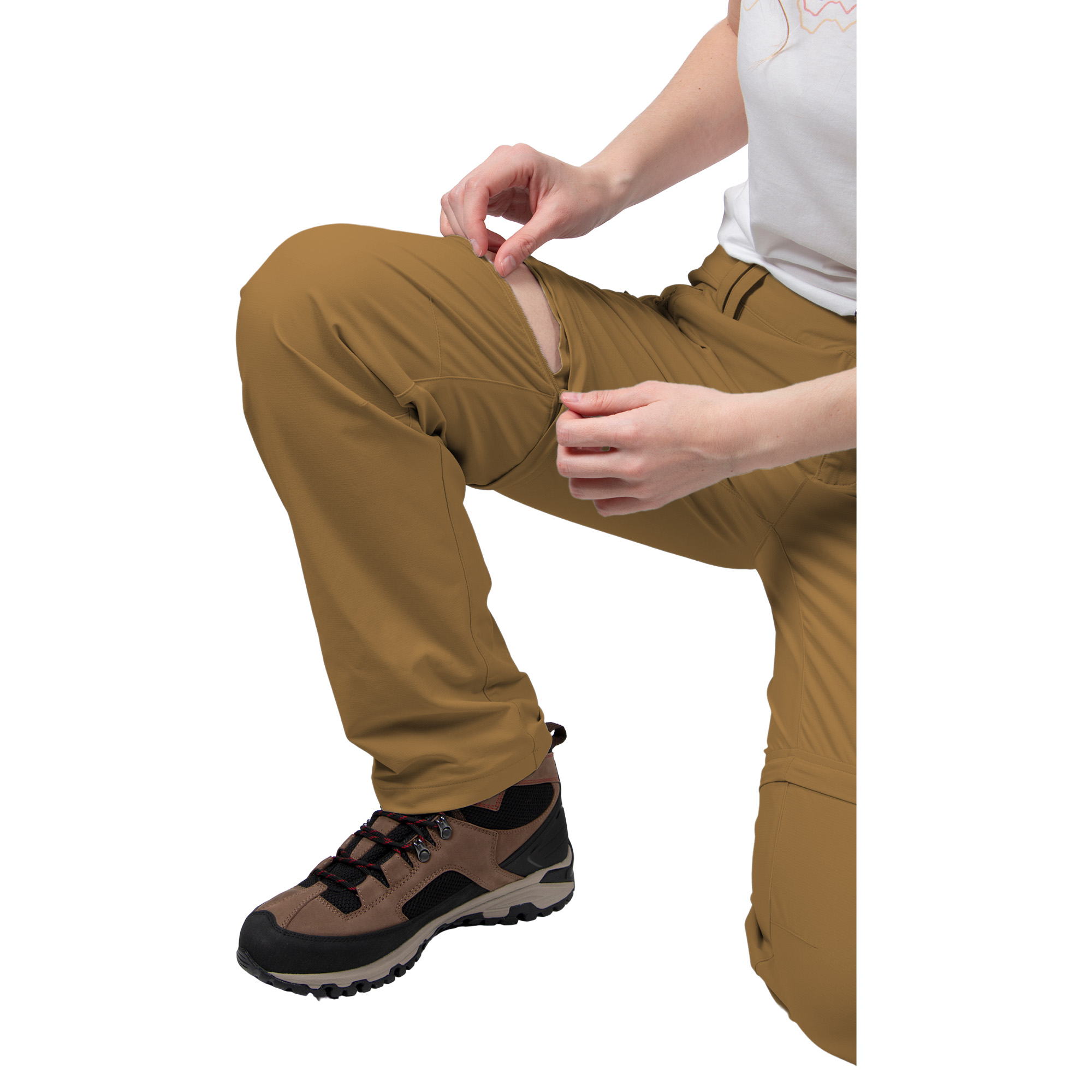 PANTALON DESMONTABLE KISKA MUJER TERRACOTTA DOITE - 7