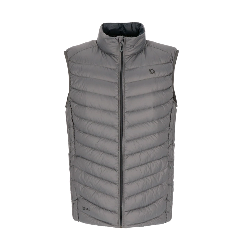 PARKA PLUMA SIN MANGAS HERON HOMBRE DOITE GRIS OSCURO - 1