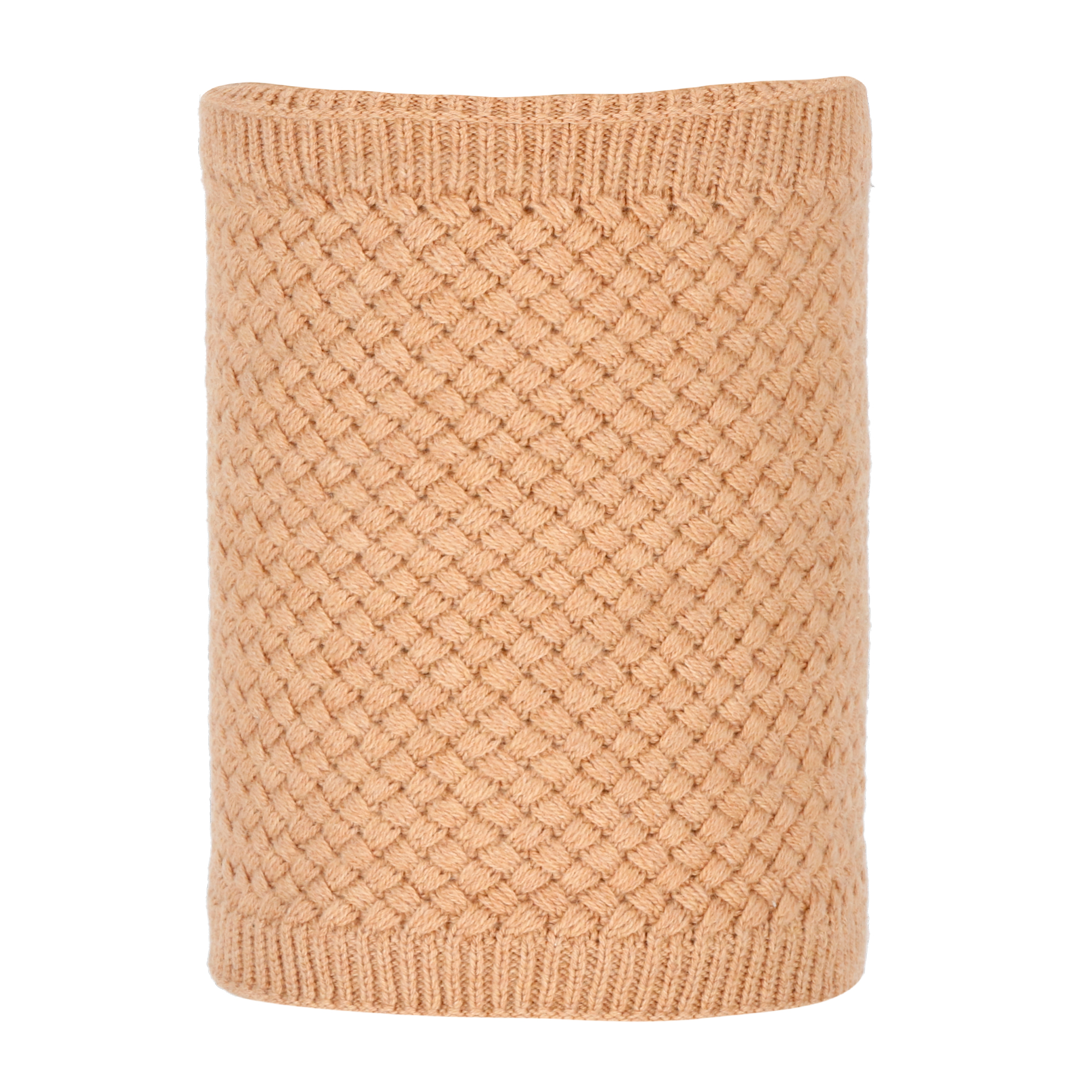 CUELLO ZIGZAG UNISEX BEIGE DOITE - 1