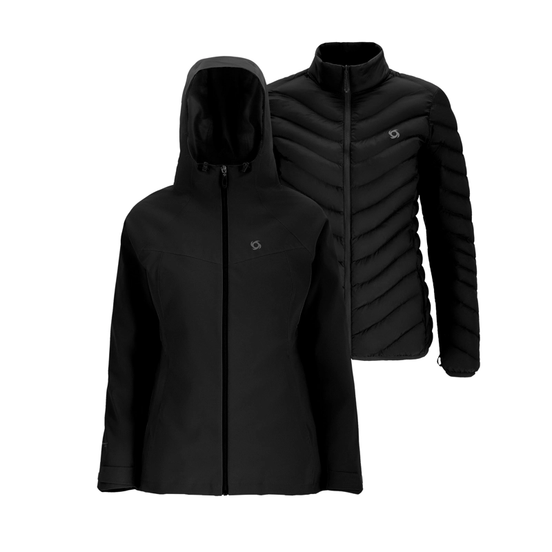 PARKA 3 EN 1 SKADA MUJER DOITE NEGRO - 1