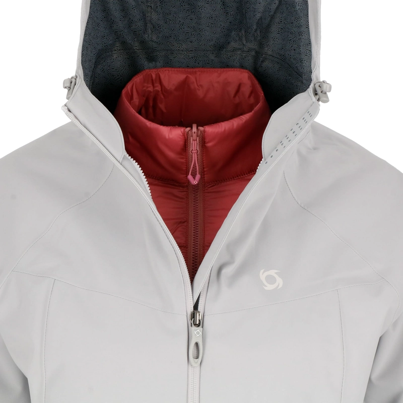 PARKA 3 EN 1 SKADA MUJER DOITE GRIS CLARO - 7