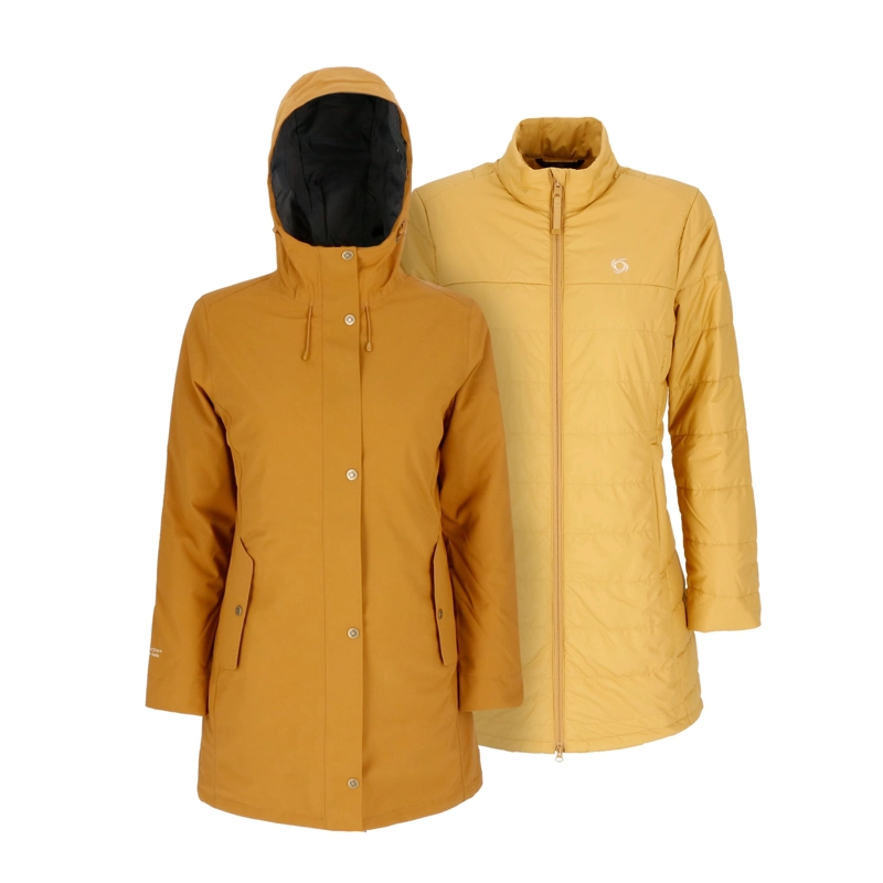 PARKA 3 EN 1 SKIEN MUJER DOITE MOSTAZA - 1