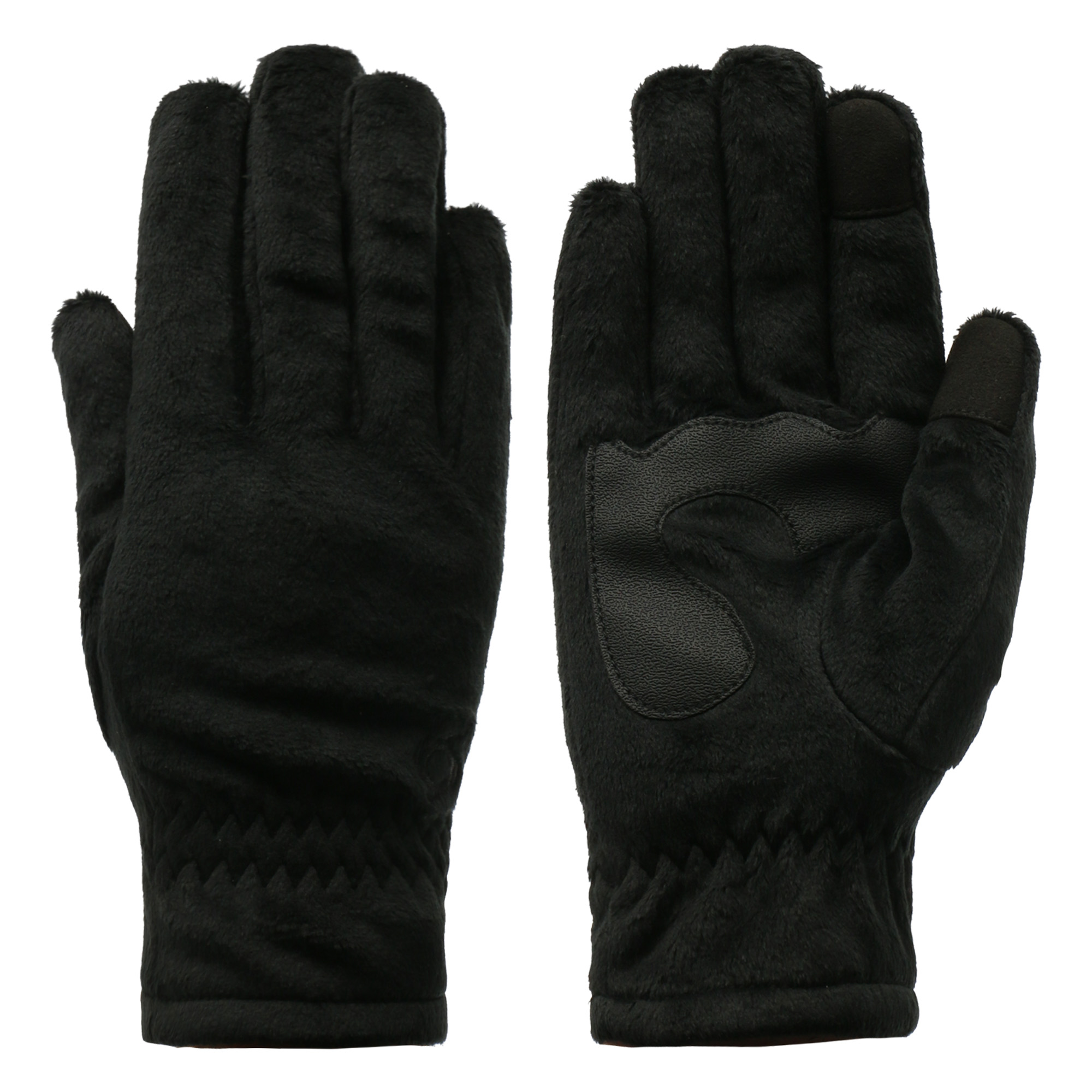 GUANTES FLEECE CARIBU WOMEN BLACK DOITE - 1
