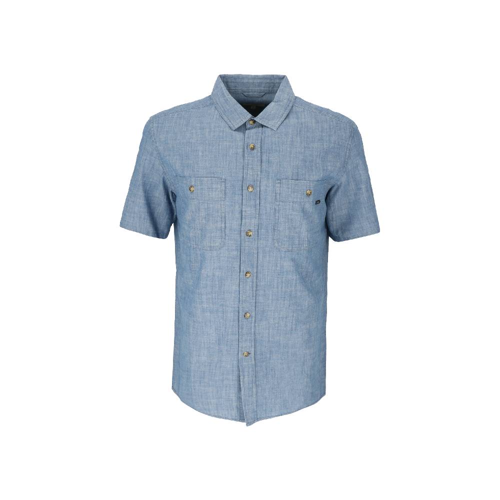 CAMISA MANGA CORTA SOLDEN MELANGE HOMBRE AZUL - 1