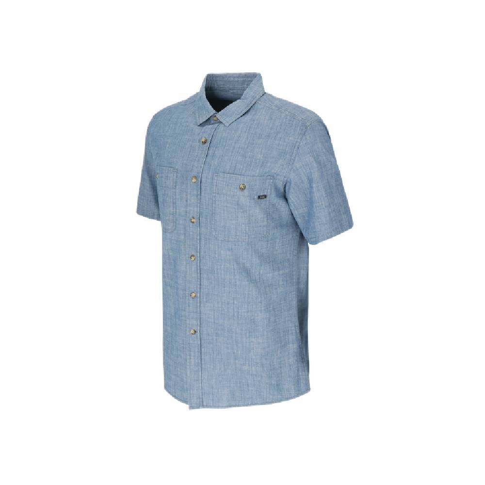 CAMISA MANGA CORTA SOLDEN MELANGE HOMBRE AZUL - 2