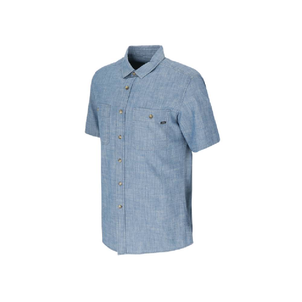 CAMISA MANGA CORTA SOLDEN MELANGE HOMBRE AZUL - 2