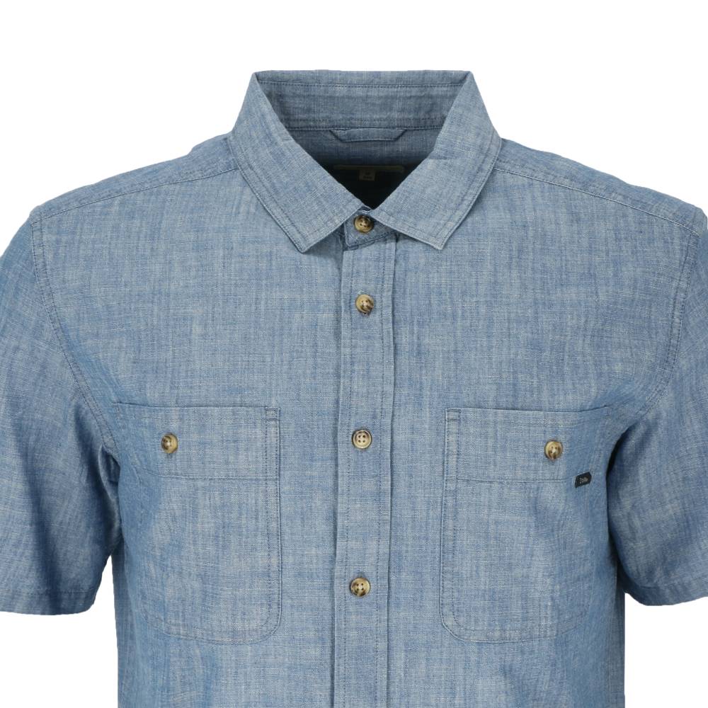 CAMISA MANGA CORTA SOLDEN MELANGE HOMBRE AZUL - 4