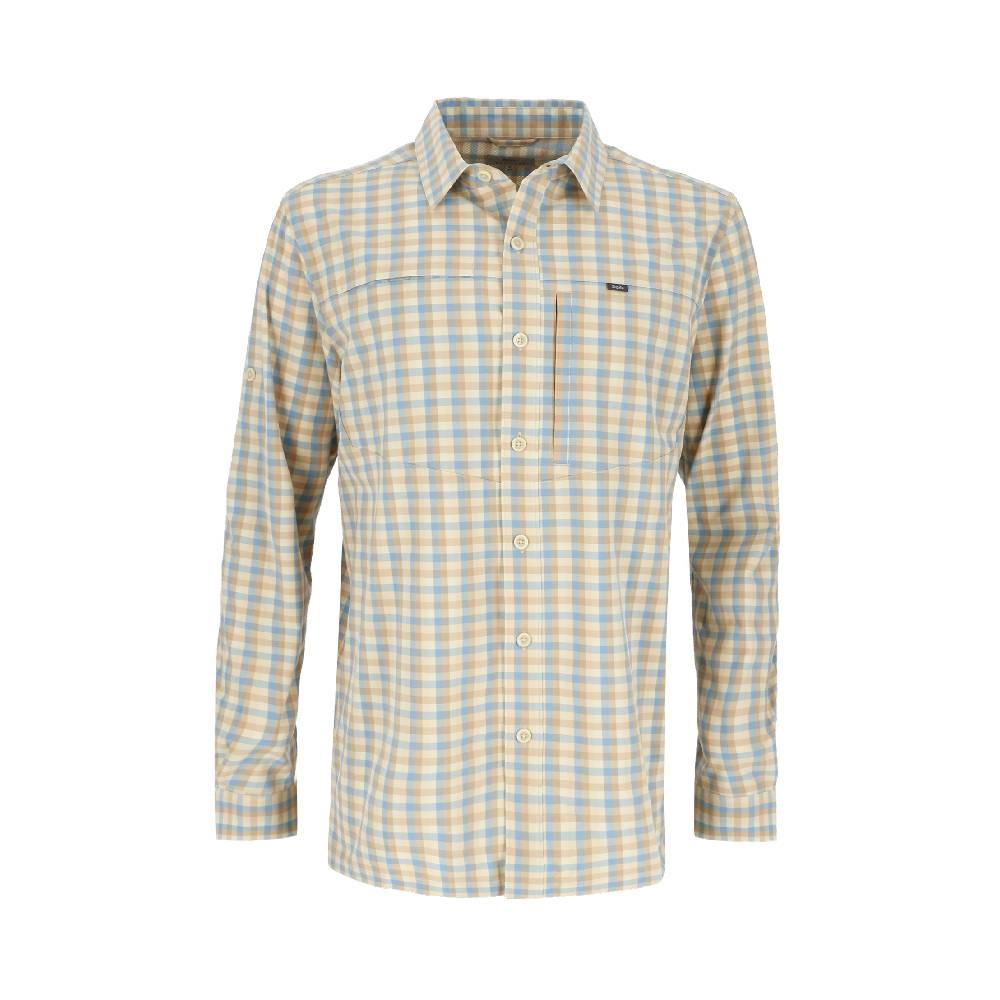 CAMISA MANGA LARGA RUPANCO MELANGE HOMBRE PETROLEO - 1