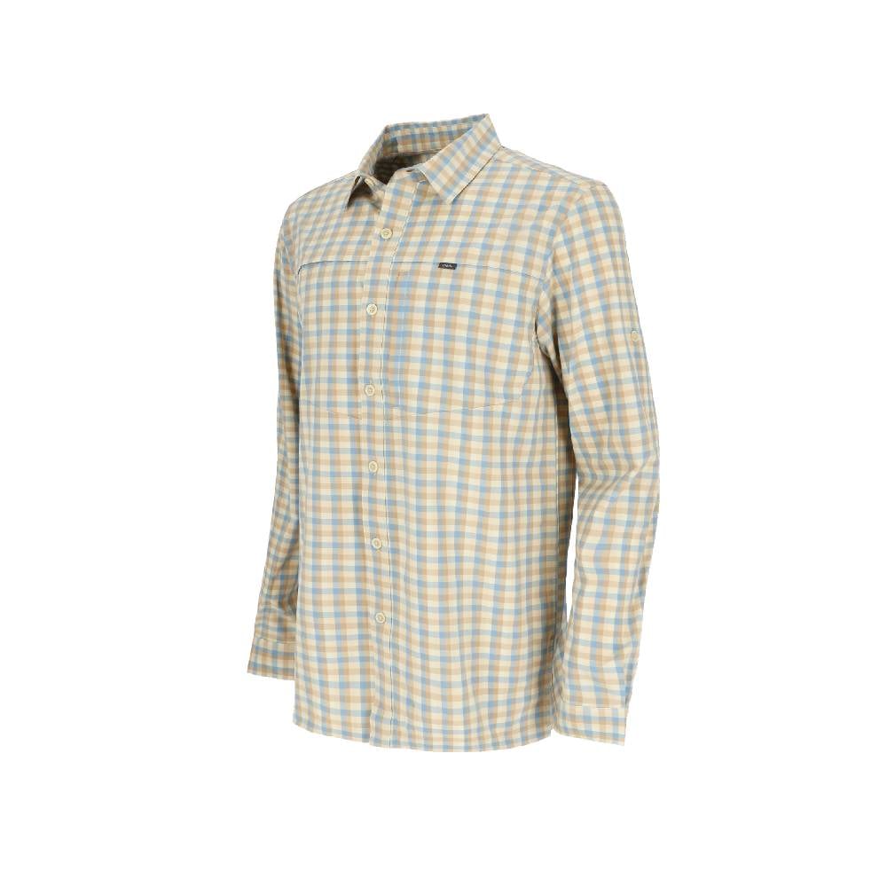 CAMISA MANGA LARGA RUPANCO MELANGE HOMBRE PETROLEO - 2