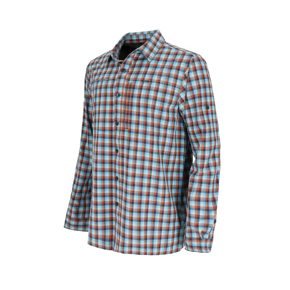 CAMISA MANGA LARGA RUPANCO MELANGE HOMBRE PETROLEO - 2