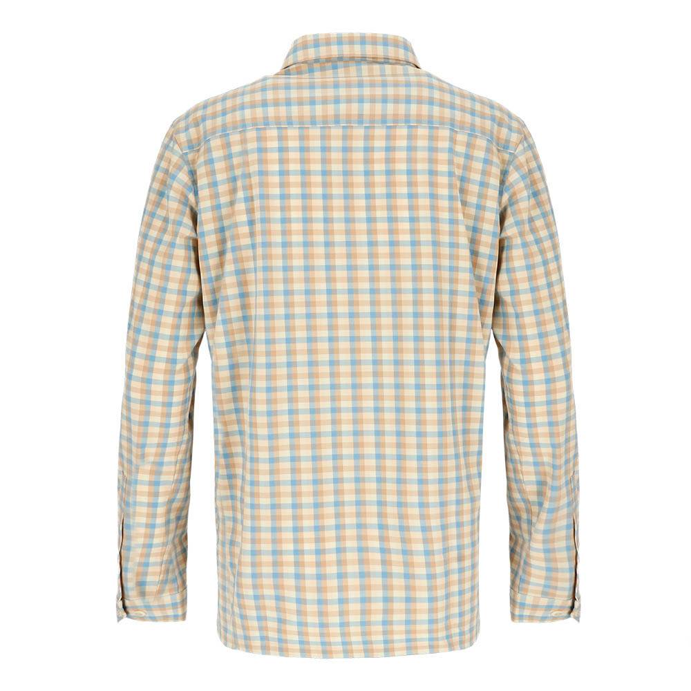 CAMISA MANGA LARGA RUPANCO MELANGE HOMBRE PETROLEO - 3