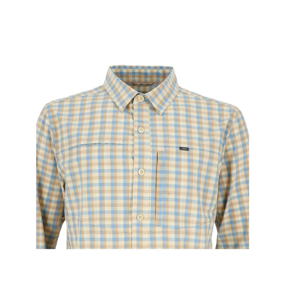 CAMISA MANGA LARGA RUPANCO MELANGE HOMBRE PETROLEO - 4
