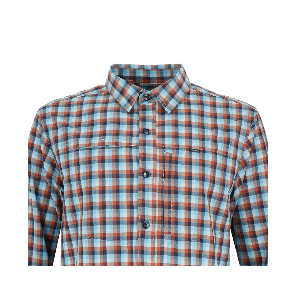CAMISA MANGA LARGA RUPANCO MELANGE HOMBRE PETROLEO - 4