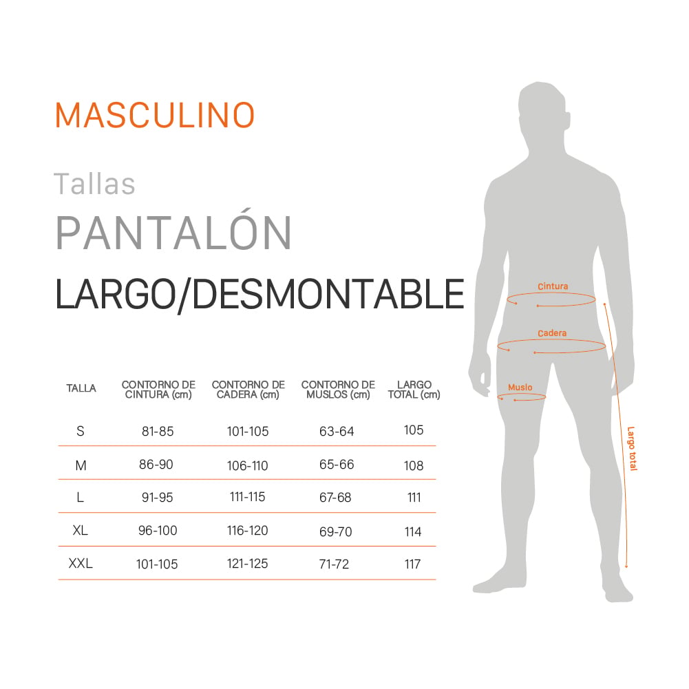 PANTALON DESMONTABLE KAI HOMBRE GRIS DOITE - 6