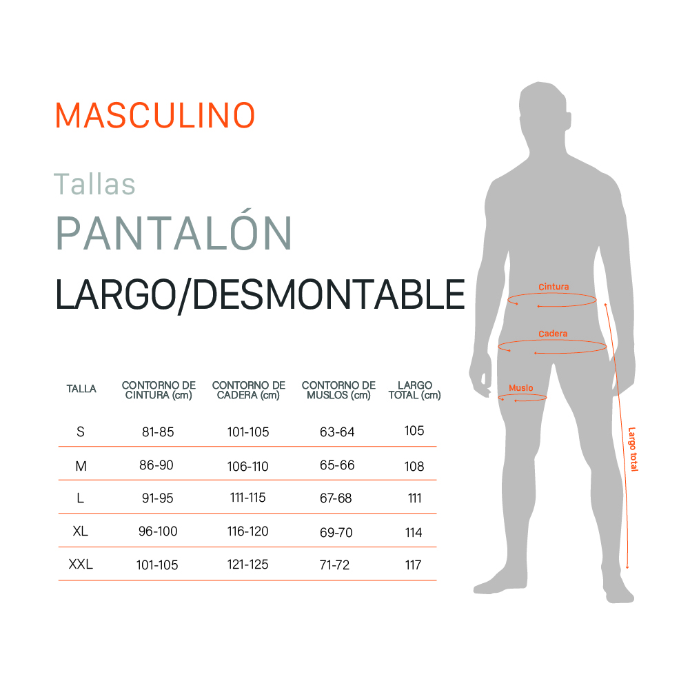 PANTALON DESMONTABLE KAI HOMBRE GRIS DOITE - 6