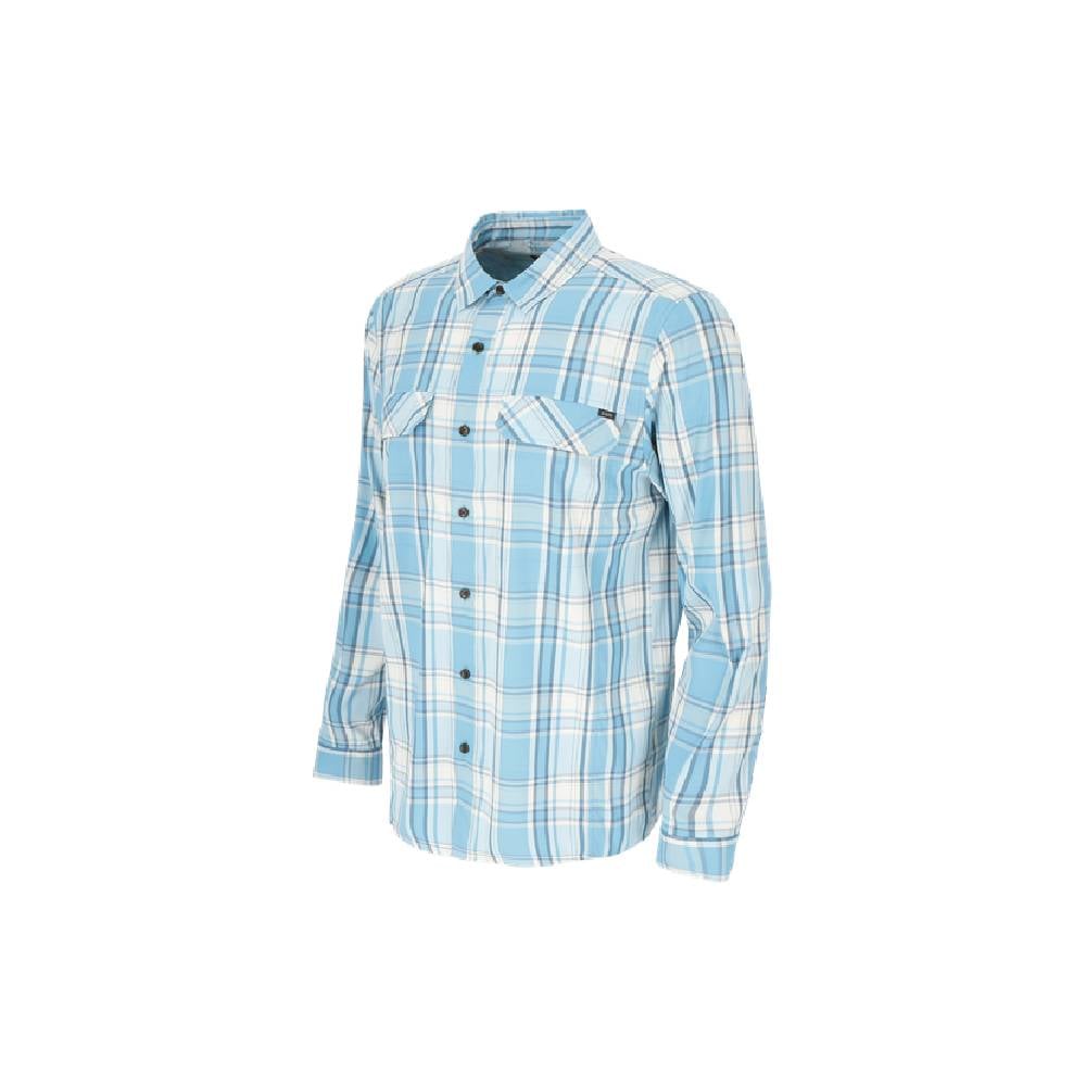 CAMISA MANGA LARGA ROVER MELANGE HOMBRE AZUL - 2