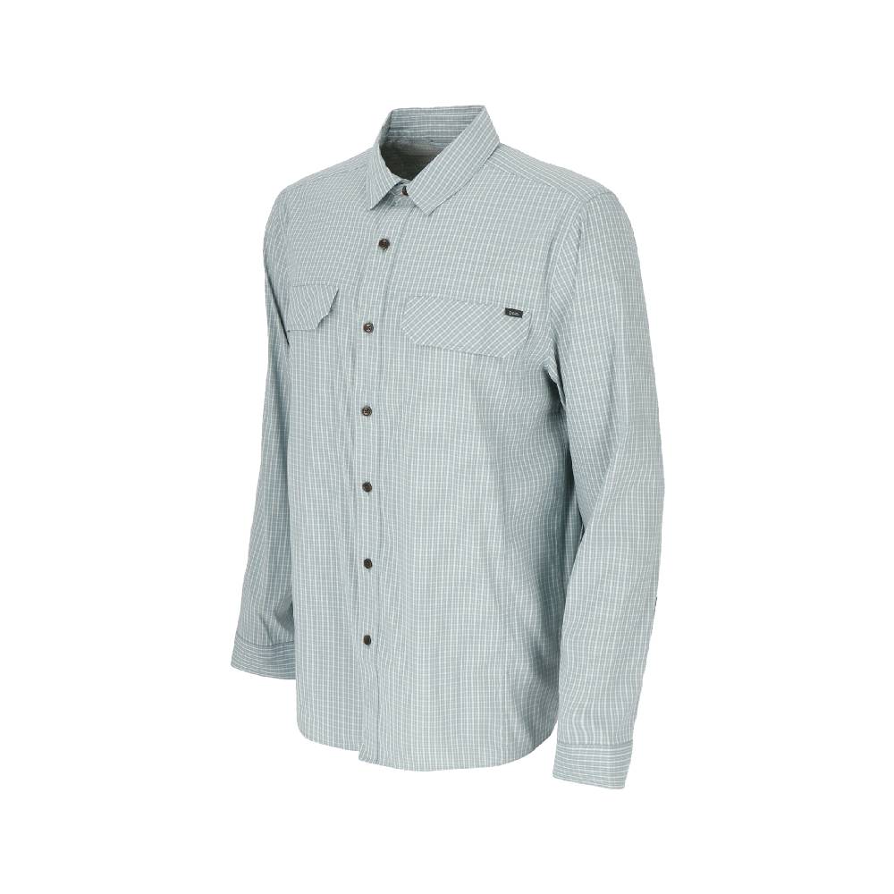 CAMISA MANGA LARGA ROVER MELANGE HOMBRE AZUL - 2