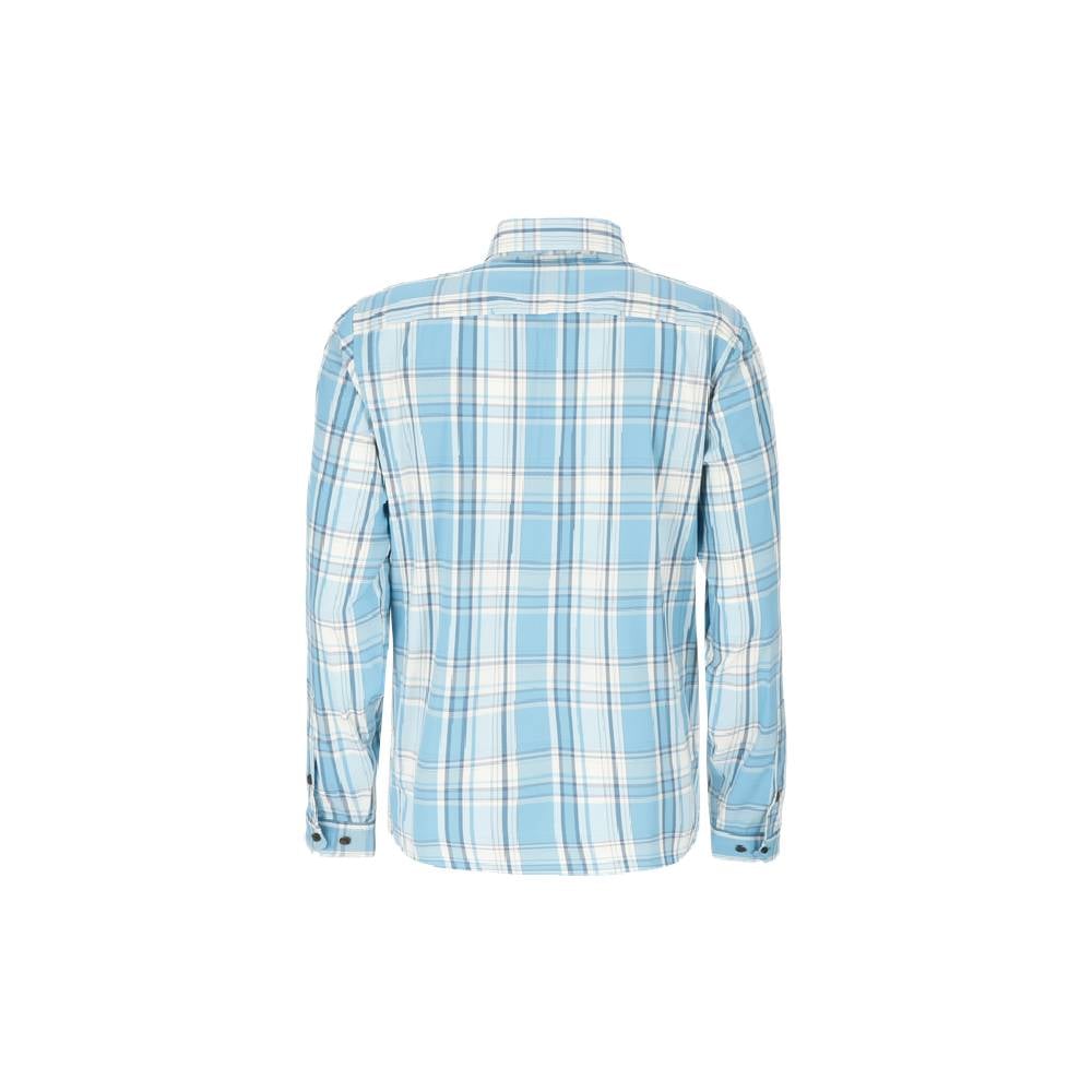 CAMISA MANGA LARGA ROVER MELANGE HOMBRE AZUL - 3