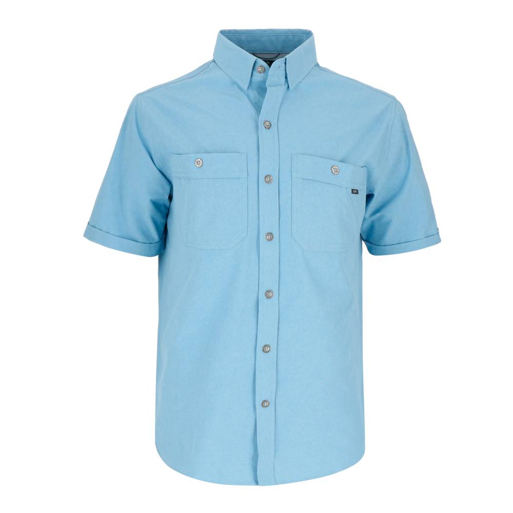 CAMISA MANGA CORTA REDWOOD HOMBRE CELESTE - 1