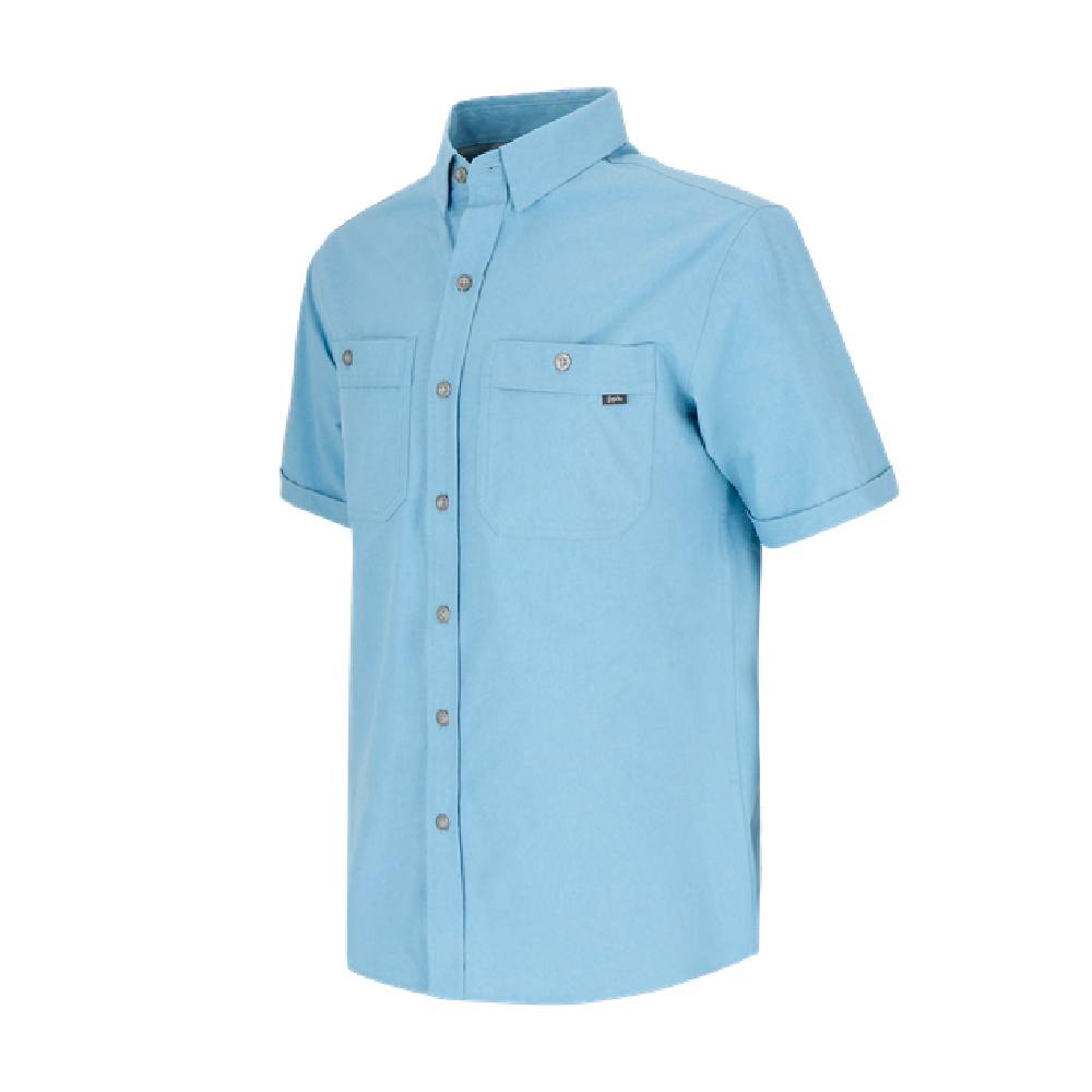 CAMISA MANGA CORTA REDWOOD HOMBRE CELESTE - 2