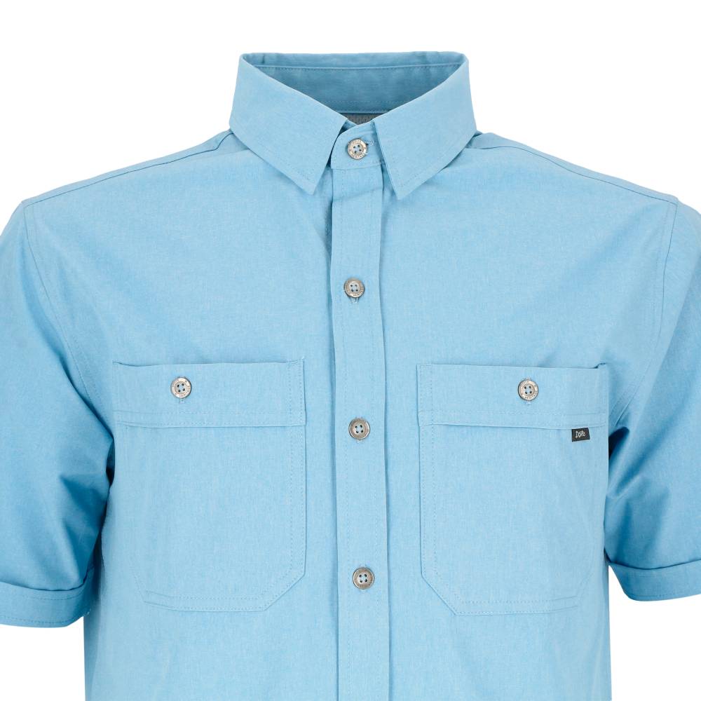 CAMISA MANGA CORTA REDWOOD HOMBRE CELESTE - 4