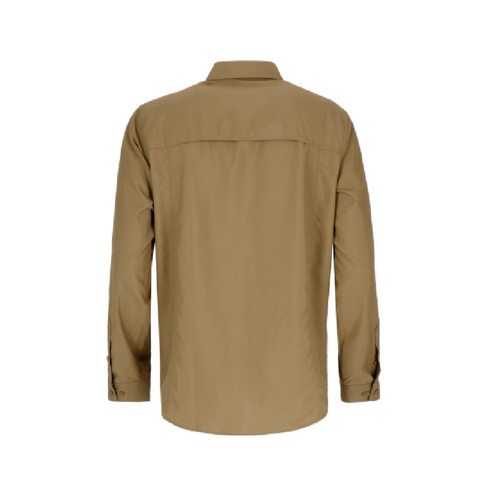 CAMISA MANGA LARGA ELDEN MELANGE HOMBRE VERDE - 3