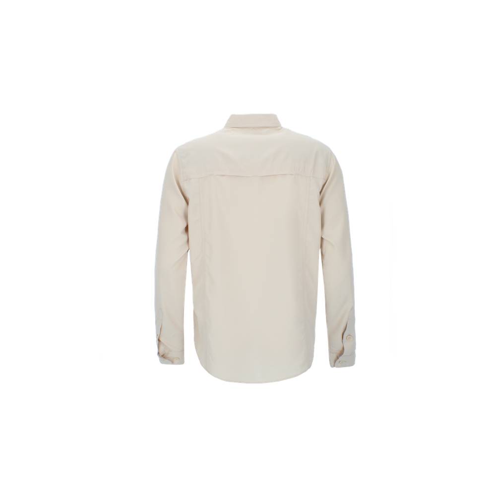 CAMISA MANGA LARGA ELDEN MELANGE HOMBRE BEIGE - 3