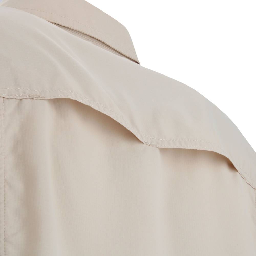 CAMISA MANGA LARGA ELDEN MELANGE HOMBRE BEIGE - 4