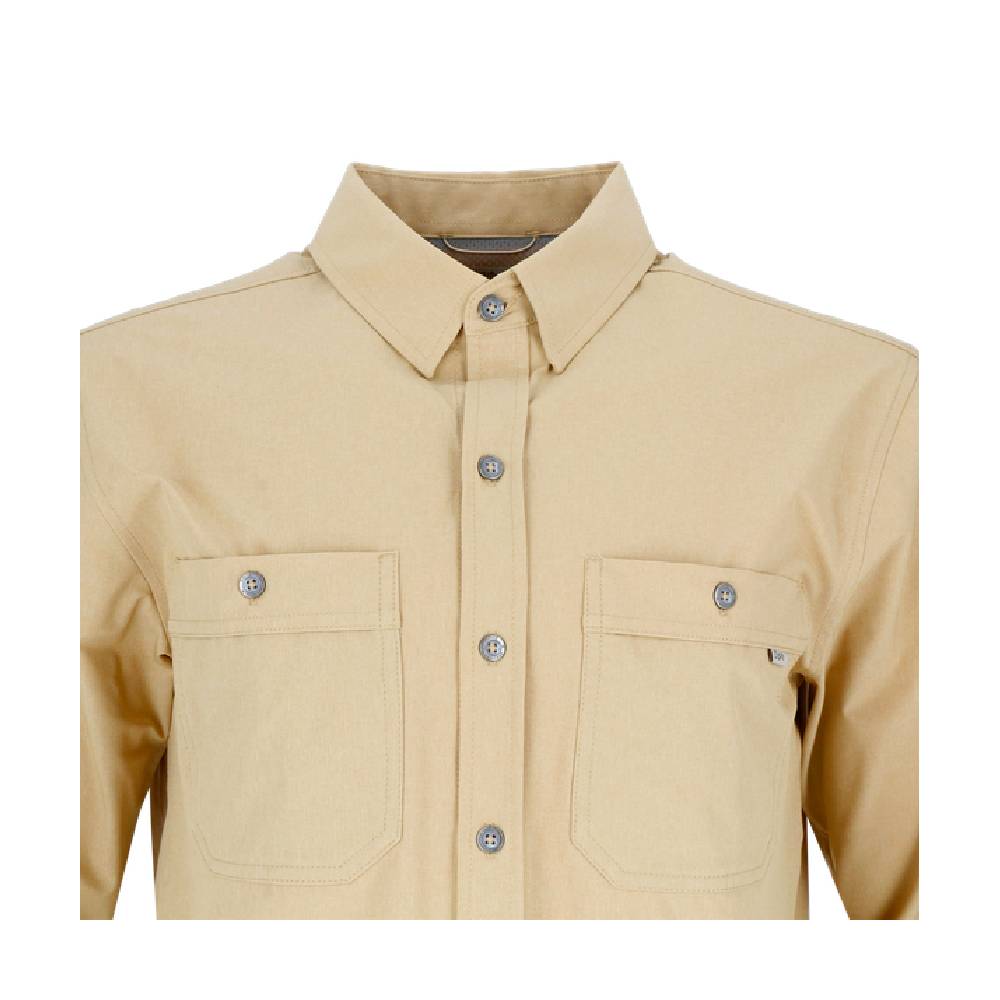 CAMISA MANGA LARGA SEQUOIA MELANGE HOMBRE BEIGE - 4