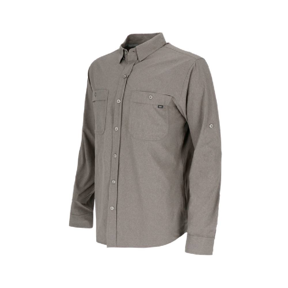 CAMISA MANGA LARGA SEQUOIA MELANGE HOMBRE GRIS - 2