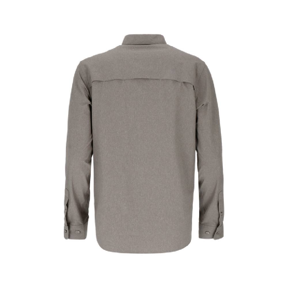 CAMISA MANGA LARGA SEQUOIA MELANGE HOMBRE GRIS - 3