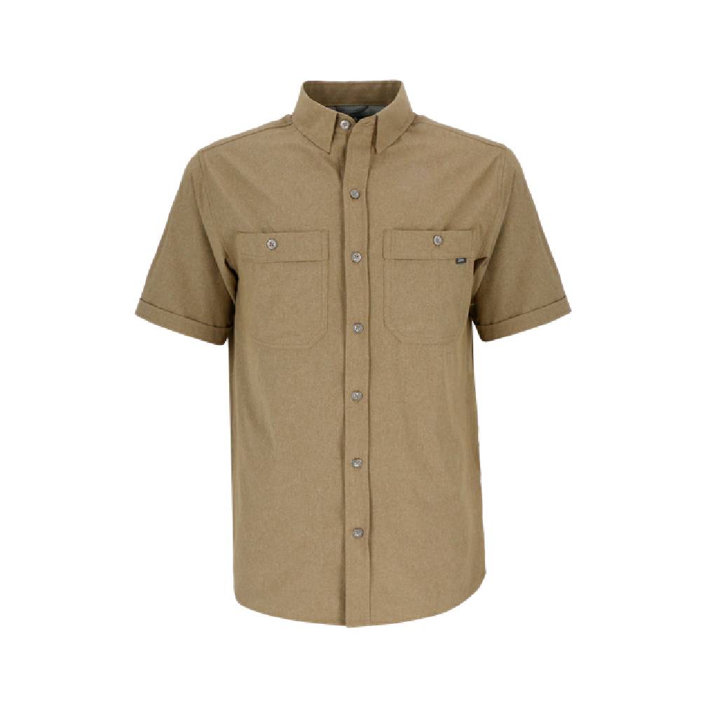 CAMISA MANGA CORTA REDWOOD MELANGE HOMBRE VERDE - 1
