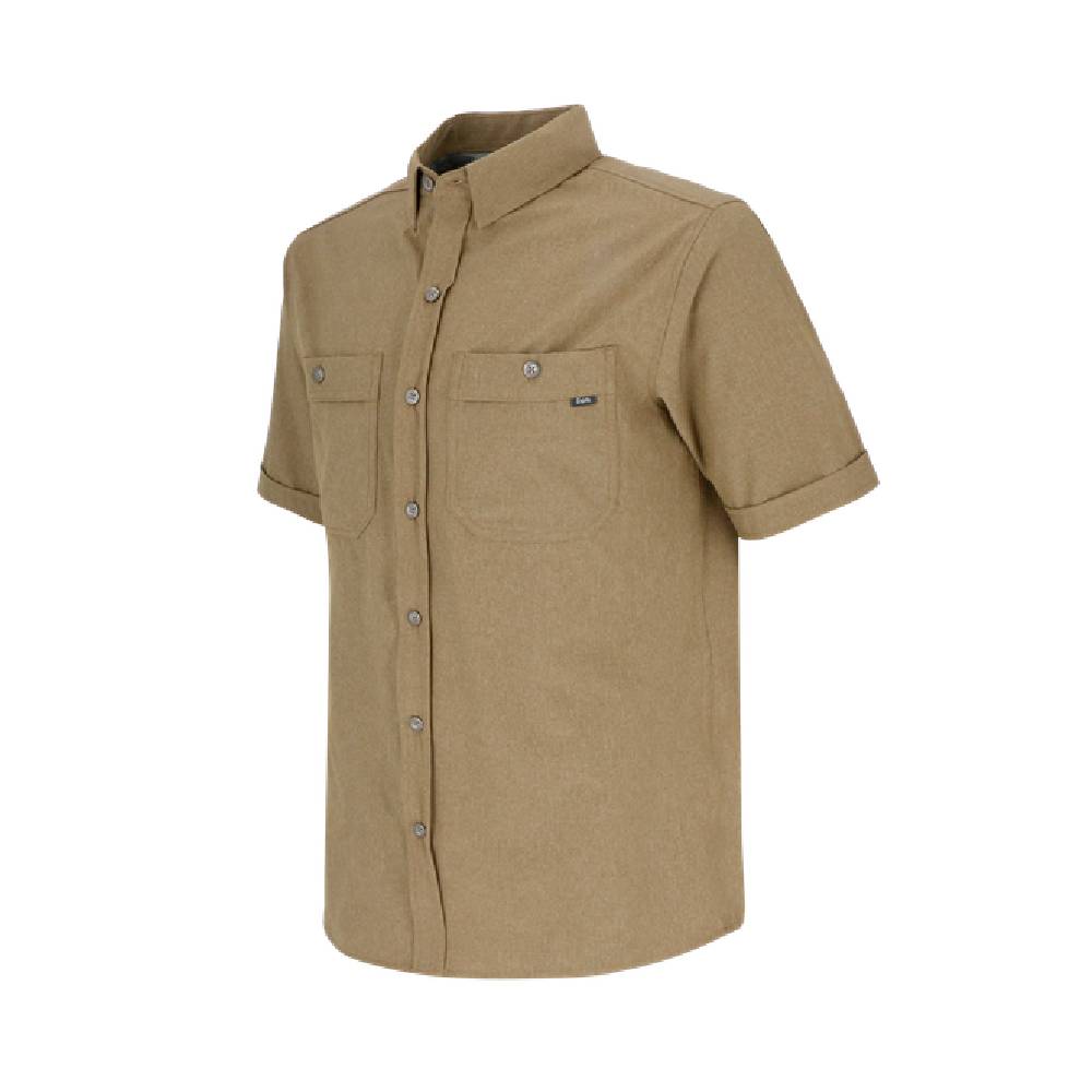 CAMISA MANGA CORTA REDWOOD MELANGE HOMBRE VERDE - 2