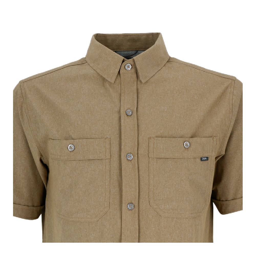 CAMISA MANGA CORTA REDWOOD MELANGE HOMBRE VERDE - 4