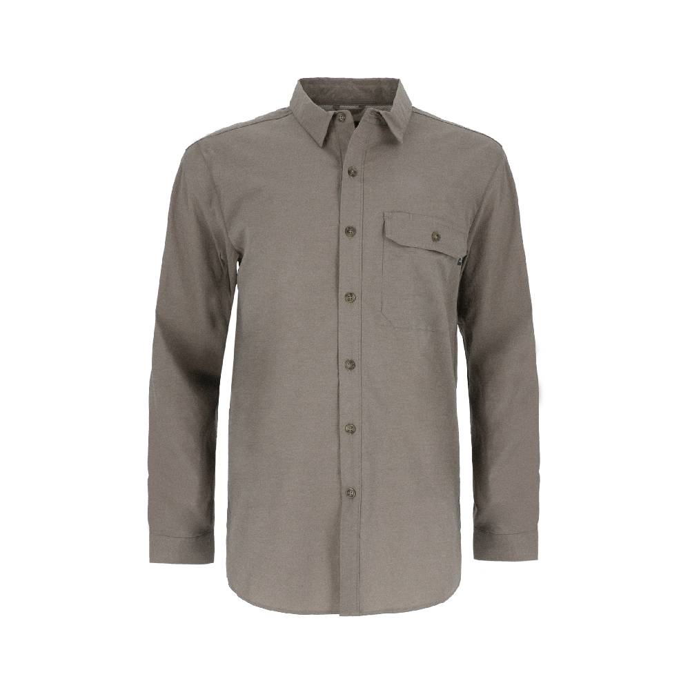 CAMISA MANGA LARGA JUNCAL MELANGE HOMBRE GRIS - 1