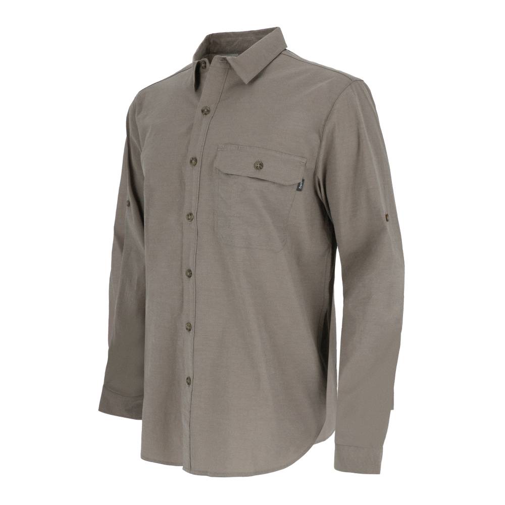 CAMISA MANGA LARGA JUNCAL MELANGE HOMBRE GRIS - 2