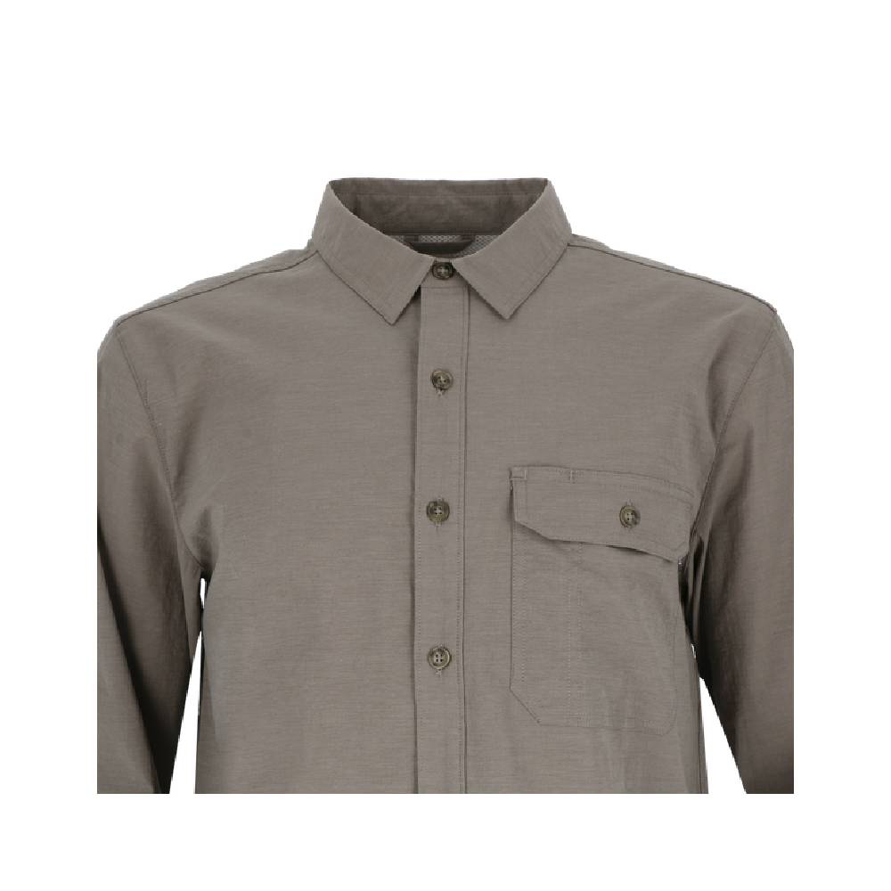 CAMISA MANGA LARGA JUNCAL MELANGE HOMBRE GRIS - 3
