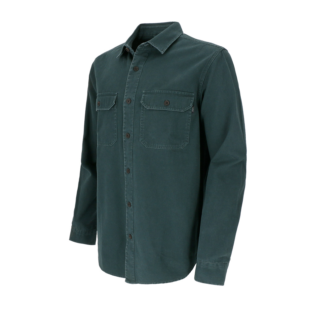 CAMISA MANGA LARGA OBAN HOMBRE VERDE PETROLEO - 2