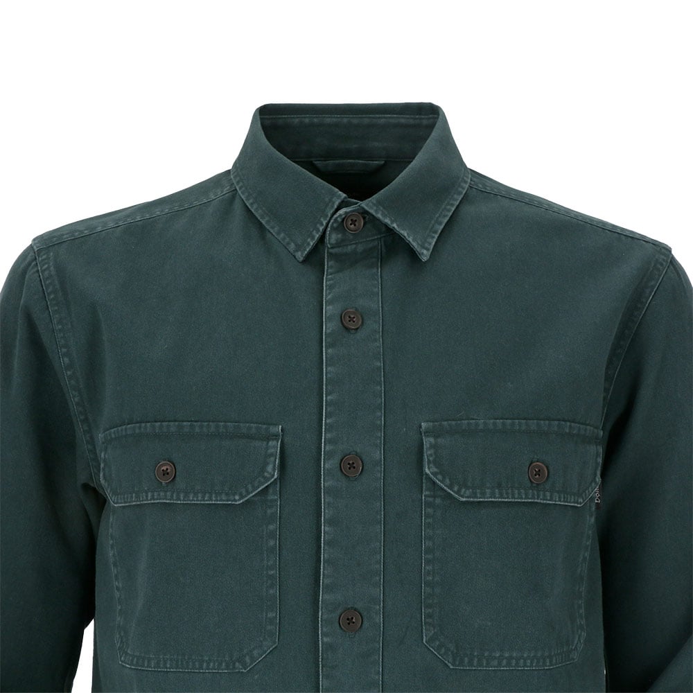 CAMISA MANGA LARGA OBAN HOMBRE VERDE PETROLEO - 4
