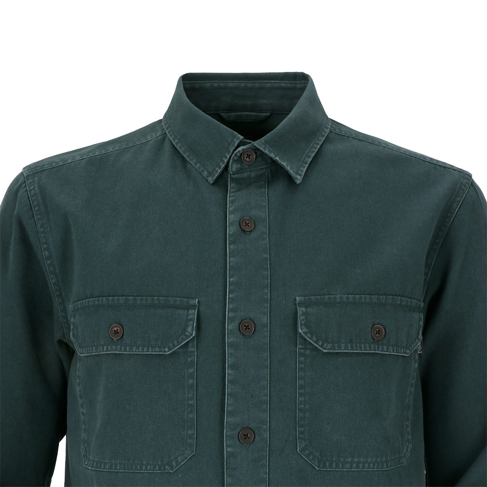 CAMISA MANGA LARGA OBAN HOMBRE VERDE PETROLEO - 4