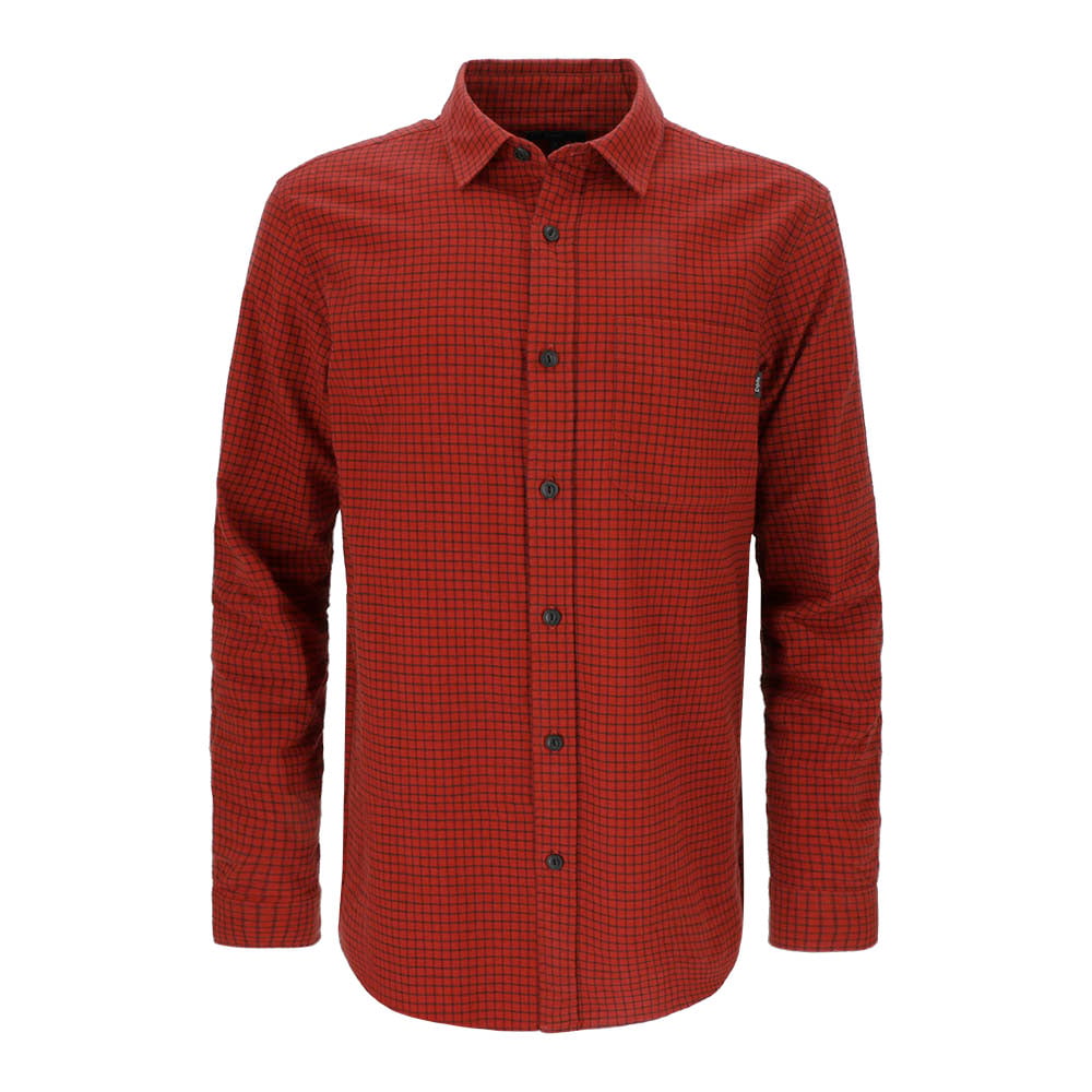 CAMISA MANGA LARGA BARKER ROJO HOMBRE - 1