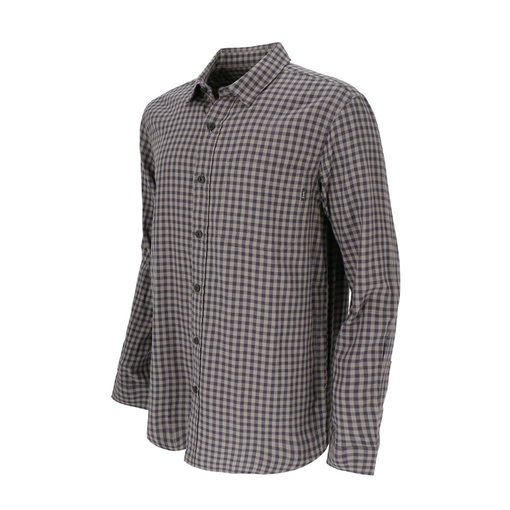 CAMISA MANGA LARGA BARKER HOMBRE GRIS OSCURO - 2