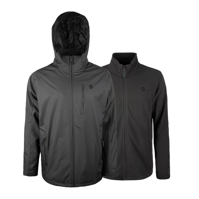 PARKA 3 EN 1 PARBAT HOMBRE DOITE GRIS OSCURO - 1