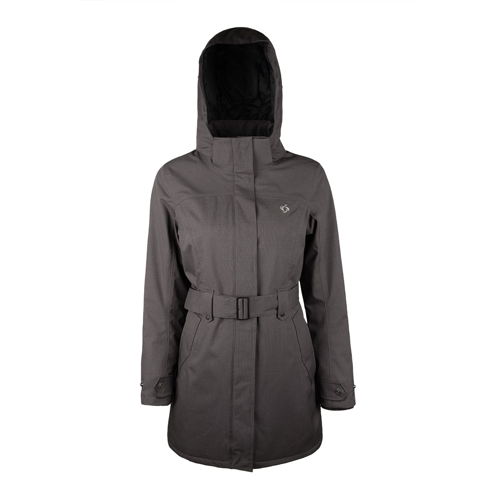 PARKA ABRIGO AGATA MUJER GRIS DOITE - 1