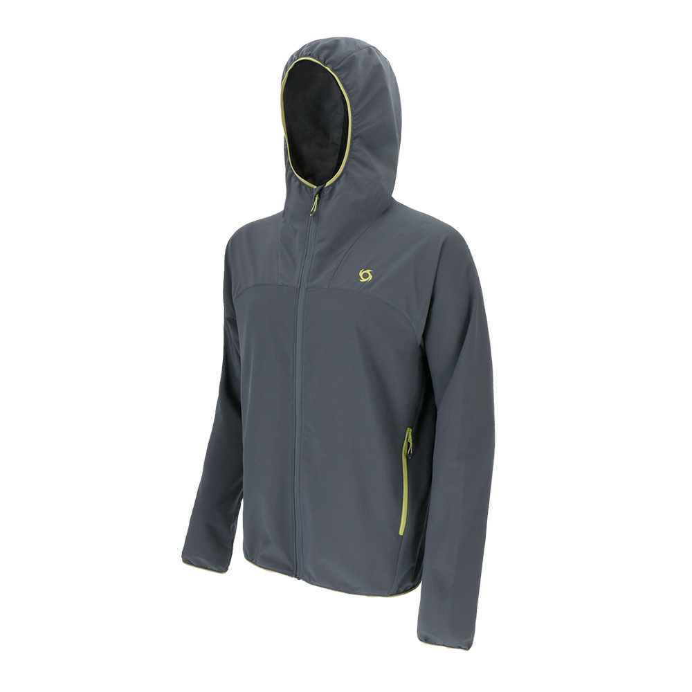 CHAQUETA CORTAVIENTO AIR STRETCH HOMBRE GRIS OSCURO DOITE - 2