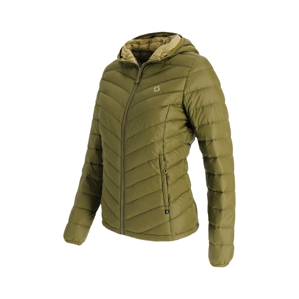 PARKA PLUMA KION MUJER OLIVA DOITE - 2