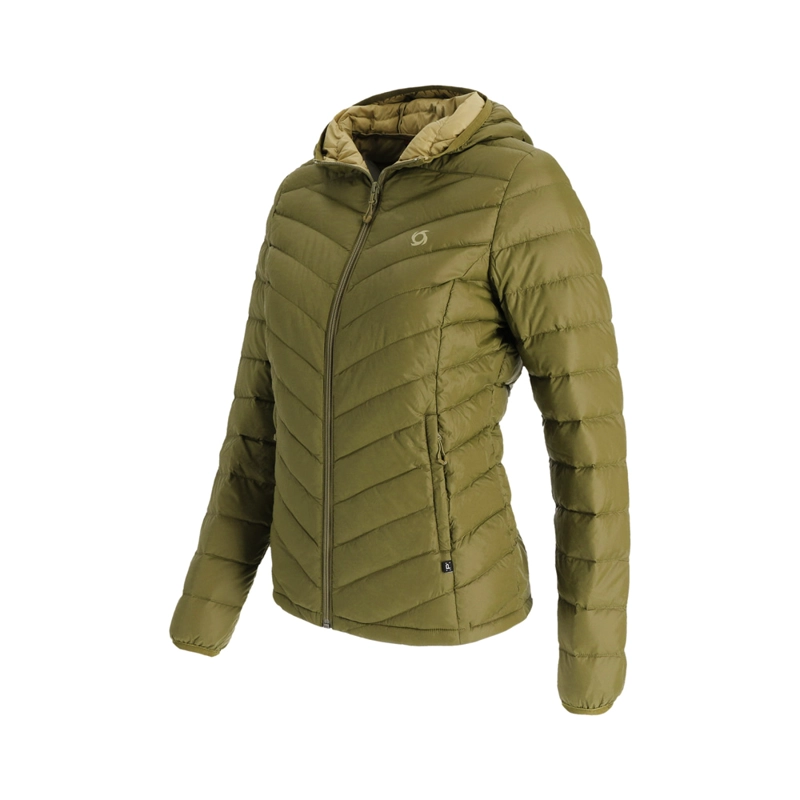PARKA PLUMA KION MUJER DOITE OLIVA - 2