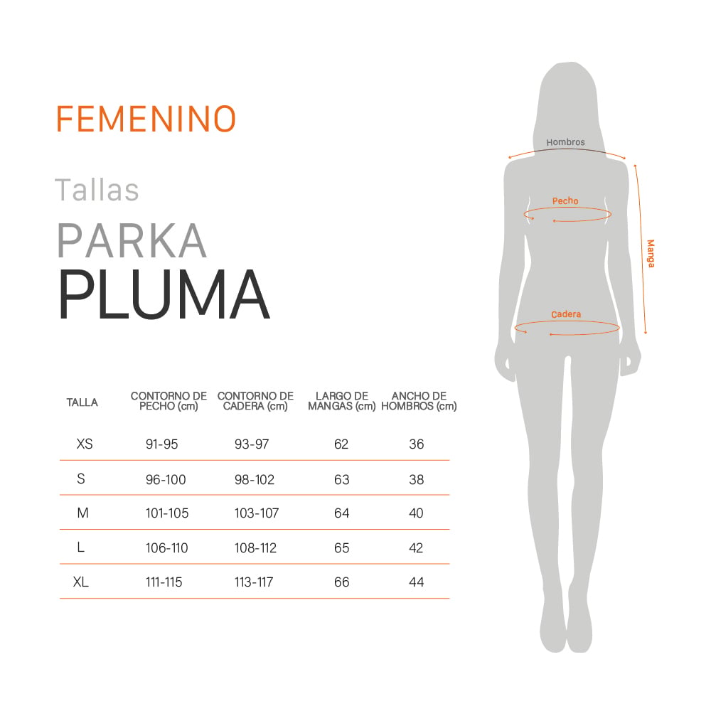 PARKA PLUMA ZIMA MUJER PETROLEO DOITE - 8