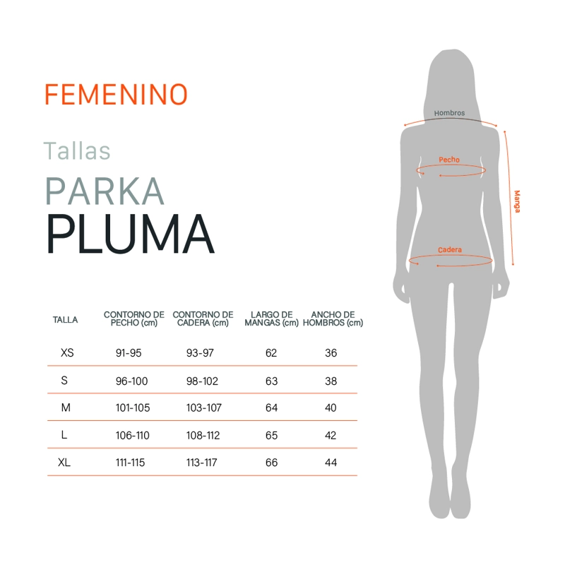 PARKA PLUMA KION MUJER DOITE NEGRO - 8